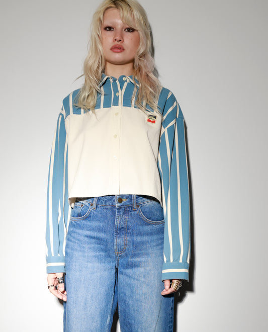 divided calm overshirt